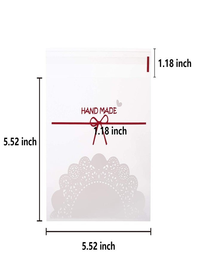 توبزيا أكياس بسكويت ذاتية اللصق من توبزيا، 500 قطعة، أكياس بلاستيكية شفافة للحلويات، 5.5 × 5.5 بوصة، أكياس تغليف فردية للحلوى، أكياس سيلوفان لتغليف البسكويت والشوكولاتة والوجبات الخفيفة والمخبوزات - Image 3